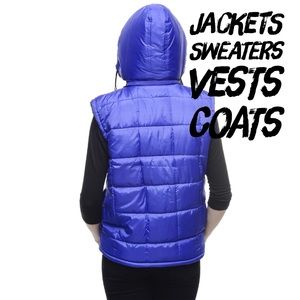 Jackets, Coats, Vest Sweaters,